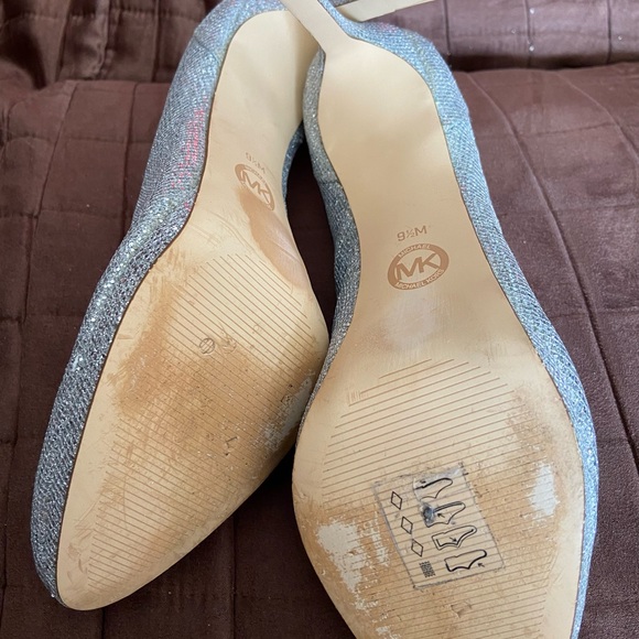 MICHAEL KORS  silver sparkle pumps - Picture 7 of 8